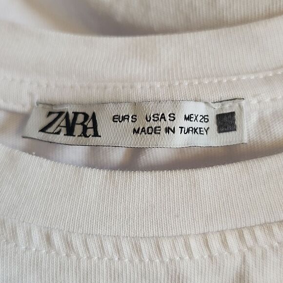 5/$55 Zara Women's Short Sleeve Flower Eyelet Embroidery Cut-Out Shirt, M - Picture 4 of 7